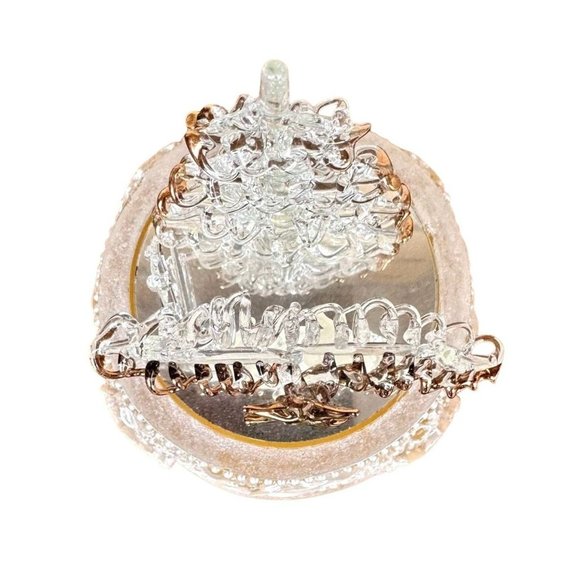 VTG Roman  Inc Crystal Nativity Scene Music Box Silent Night Christmas T… - Picture 9 of 12